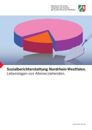 Sozialberichterstattung Nordrhein-Westfalen. Lebenslagen von ...