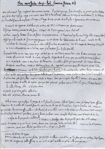 Le manifeste du μ-laboratoire de Clément