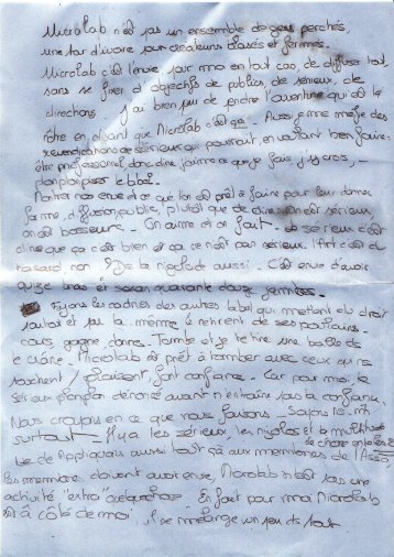Le manifeste du μ-laboratoire de Laura
