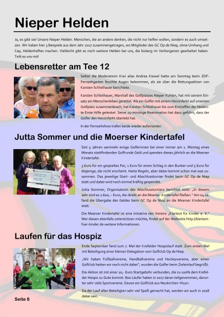 Clubzeitung Rückblick 2017