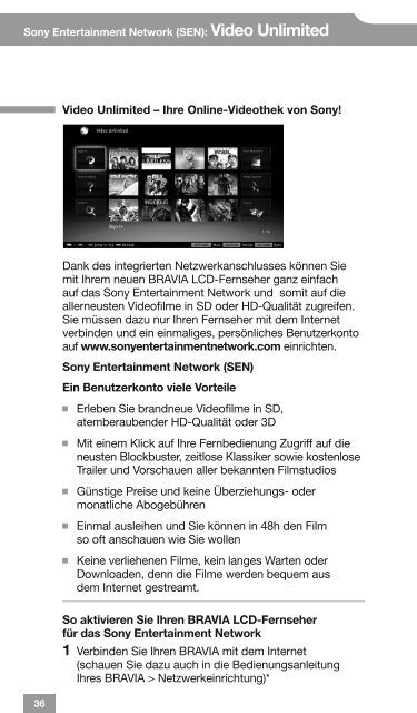 Sony KDL-40EX525 - KDL-40EX525 BRAVIA Pocket Guide Allemand