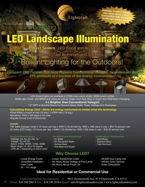 LED Innovations ARCHITECTURAL LED LIGHTING LED ... - Lightcraft