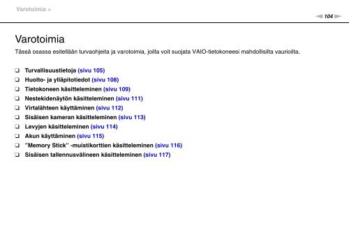 Sony VPCEB2C4E - VPCEB2C4E Mode d'emploi Finlandais