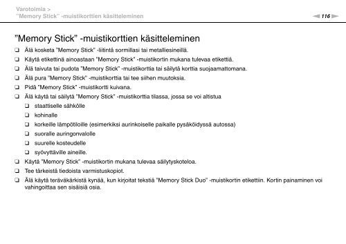 Sony VPCEB2C4E - VPCEB2C4E Mode d'emploi Finlandais