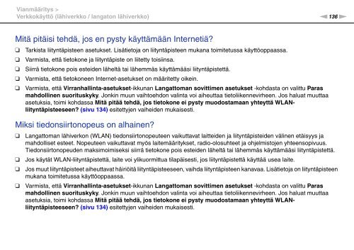 Sony VPCEB2C4E - VPCEB2C4E Mode d'emploi Finlandais