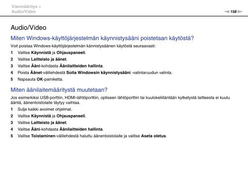 Sony VPCEB2C4E - VPCEB2C4E Mode d'emploi Finlandais