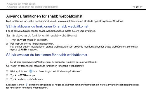 Sony VPCEB2C4E - VPCEB2C4E Mode d'emploi Su&eacute;dois