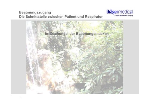 Nicht invasive Beatmung - Zollernalb Klinikum gGmbH