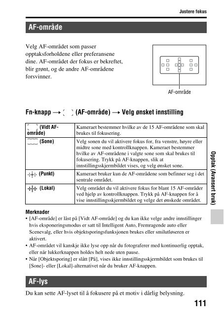 Sony SLT-A37 - SLT-A37 Consignes d&rsquo;utilisation Norv&eacute;gien