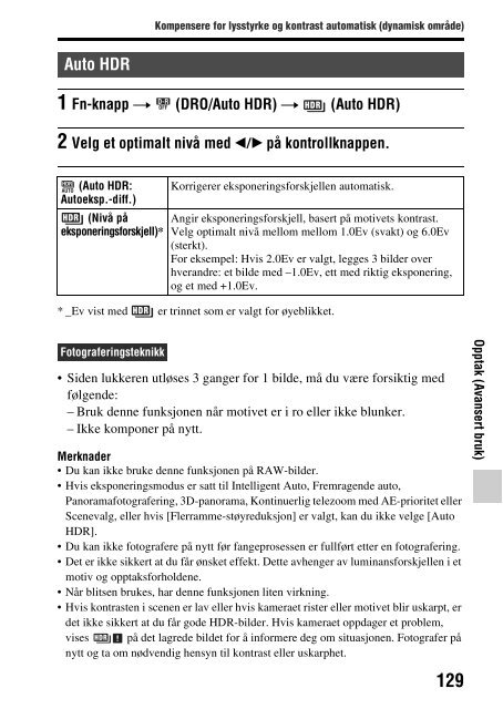 Sony SLT-A37 - SLT-A37 Consignes d&rsquo;utilisation Norv&eacute;gien