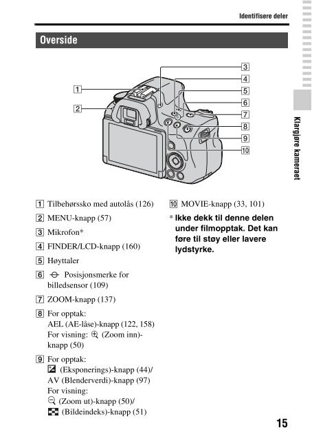 Sony SLT-A37 - SLT-A37 Consignes d&rsquo;utilisation Norv&eacute;gien