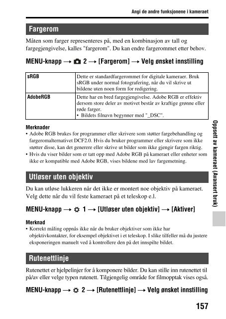 Sony SLT-A37 - SLT-A37 Consignes d&rsquo;utilisation Norv&eacute;gien