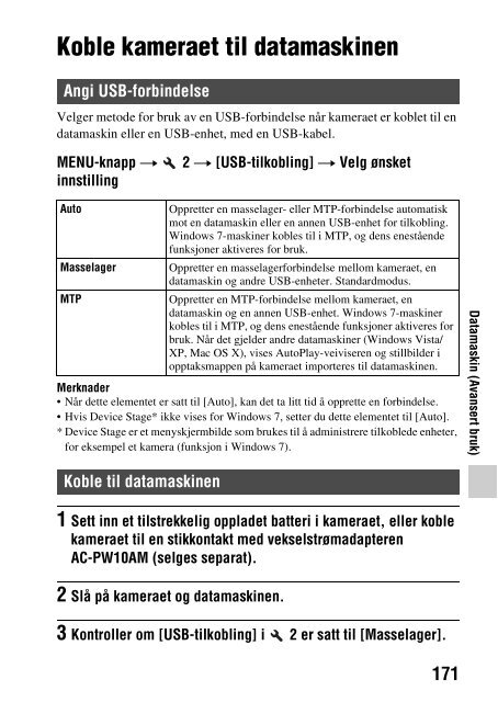 Sony SLT-A37 - SLT-A37 Consignes d&rsquo;utilisation Norv&eacute;gien