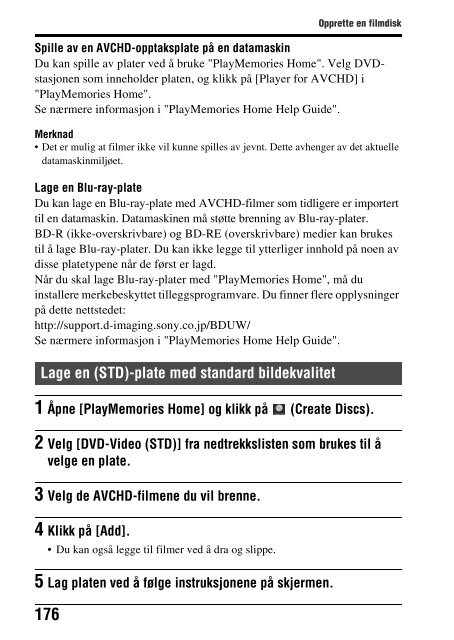 Sony SLT-A37 - SLT-A37 Consignes d&rsquo;utilisation Norv&eacute;gien