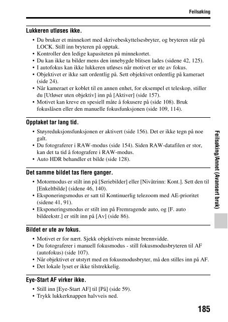 Sony SLT-A37 - SLT-A37 Consignes d&rsquo;utilisation Norv&eacute;gien