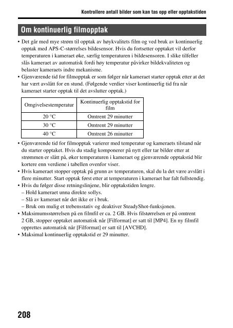 Sony SLT-A37 - SLT-A37 Consignes d&rsquo;utilisation Norv&eacute;gien