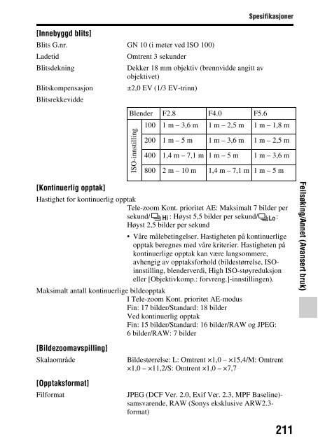 Sony SLT-A37 - SLT-A37 Consignes d&rsquo;utilisation Norv&eacute;gien