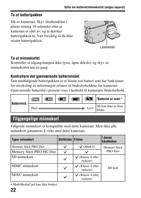 Sony SLT-A37 - SLT-A37 Consignes d&rsquo;utilisation Norv&eacute;gien