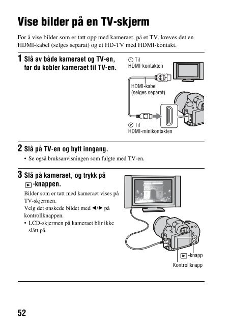 Sony SLT-A37 - SLT-A37 Consignes d&rsquo;utilisation Norv&eacute;gien