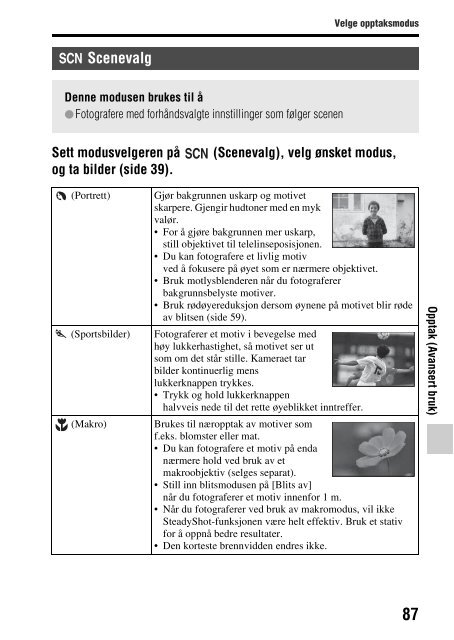 Sony SLT-A37 - SLT-A37 Consignes d&rsquo;utilisation Norv&eacute;gien