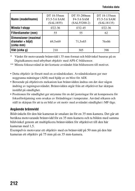 Sony SLT-A37 - SLT-A37 Consignes d&rsquo;utilisation Su&eacute;dois