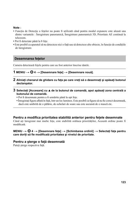 Sony SLT-A37 - SLT-A37 Mode d'emploi Roumain