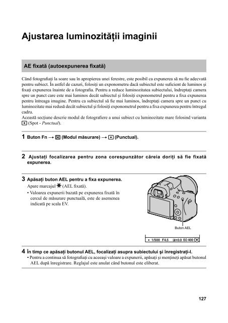 Sony SLT-A37 - SLT-A37 Mode d'emploi Roumain