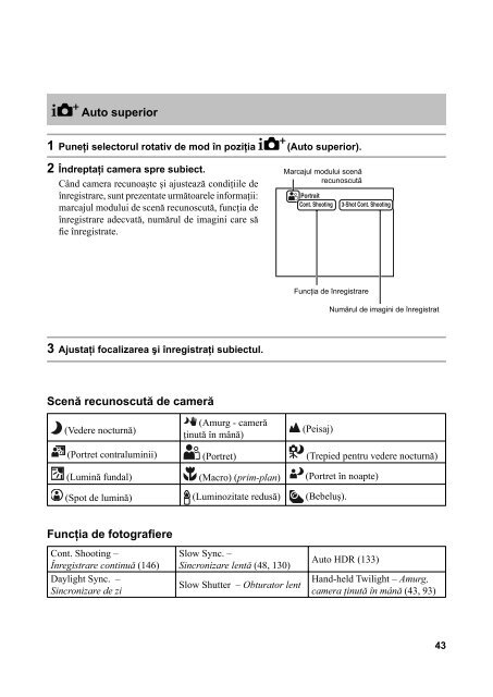 Sony SLT-A37 - SLT-A37 Mode d'emploi Roumain