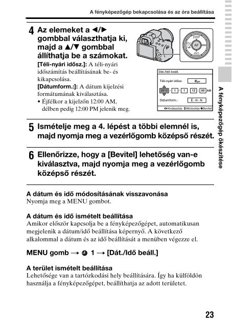 Sony SLT-A37 - SLT-A37 Consignes d&rsquo;utilisation Hongrois