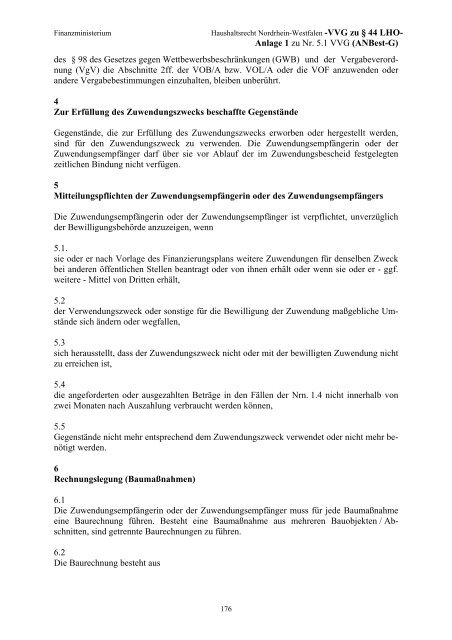 Haushaltsrecht Nordrhein-Westfalen - Finanzministerium NRW