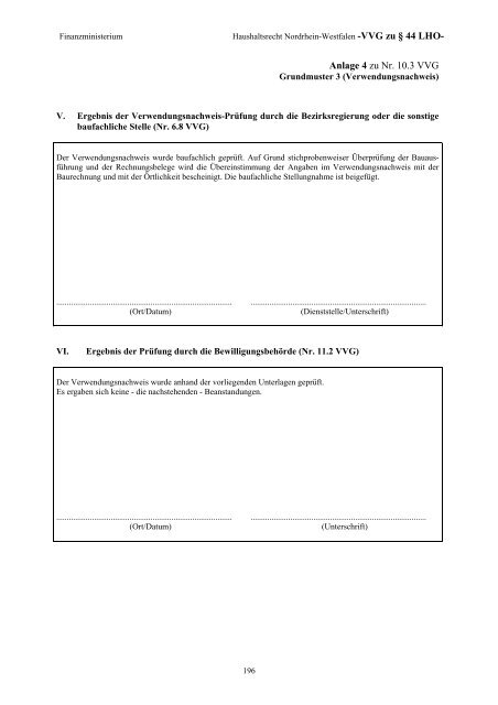 Haushaltsrecht Nordrhein-Westfalen - Finanzministerium NRW