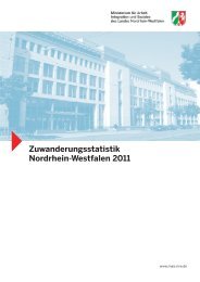 Zuwanderungsstatistik Nordrhein-Westfalen 2011 - Ministerium für ...