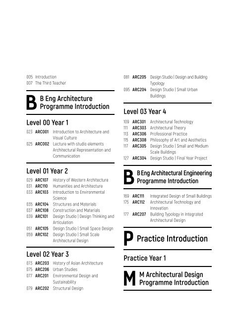 YEARBOOK 2016 - 2017 | XJTLU DEPARTMENT OF ARCHITECTURE  