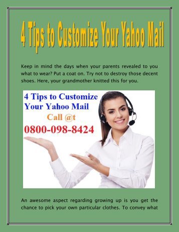 4 tips to customize your yahoo mail