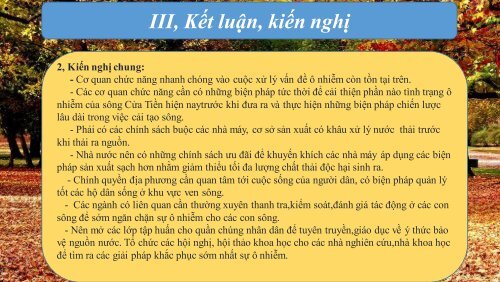 [DISCUSSION] Ô nhiễm môi trường nước tại sông Cửa Tiền