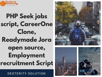 PHP Seek jobs script, CareerOne Clone, Readymade Jora open source, Employment recruitment Script