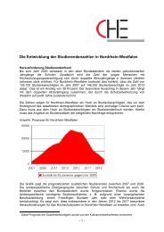 Die Entwicklung der Studierendenzahlen in Nordrhein-Westfalen