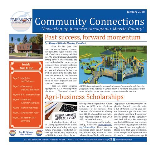 January 2018 - Fairmont Area Chamber Newsletter  