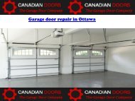 Garage door repair in Ottawa