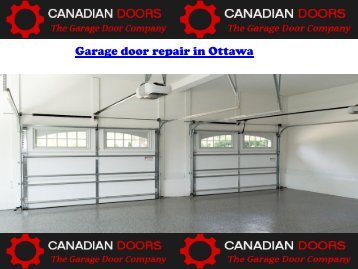 Garage door repair in Ottawa