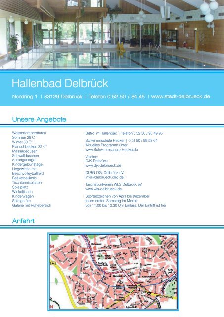 Flyer Hallenbad - Delbrück