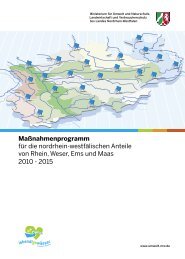 Maßnahmenprogramm für die nordrhein-westfälischen Anteile von ...