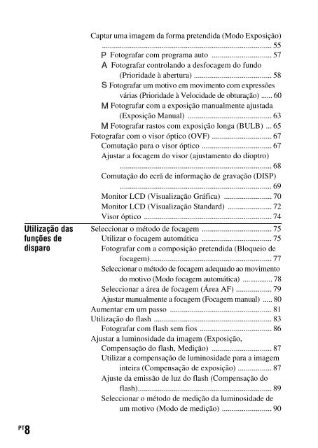 Sony DSLR-A330L - DSLR-A330L Consignes d&rsquo;utilisation Portugais