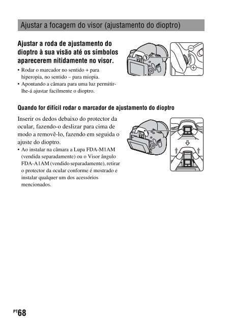 Sony DSLR-A330L - DSLR-A330L Consignes d&rsquo;utilisation Portugais