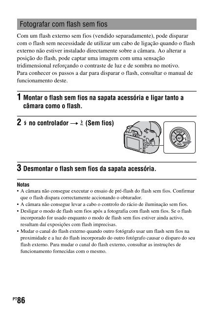 Sony DSLR-A330L - DSLR-A330L Consignes d&rsquo;utilisation Portugais