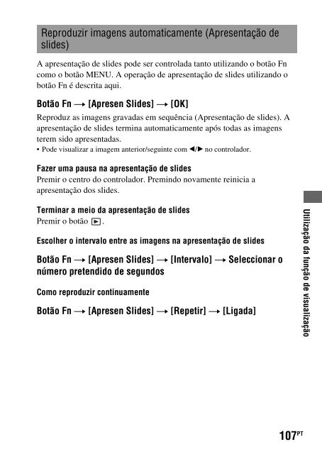 Sony DSLR-A330L - DSLR-A330L Consignes d&rsquo;utilisation Portugais