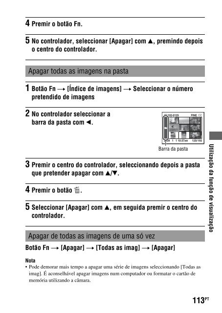 Sony DSLR-A330L - DSLR-A330L Consignes d&rsquo;utilisation Portugais