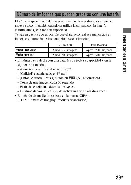 Sony DSLR-A330L - DSLR-A330L Consignes d&rsquo;utilisation Portugais