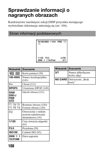 Sony DSLR-A330L - DSLR-A330L Consignes d&rsquo;utilisation Polonais