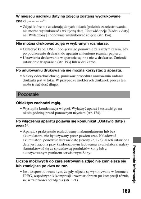 Sony DSLR-A330L - DSLR-A330L Consignes d&rsquo;utilisation Polonais